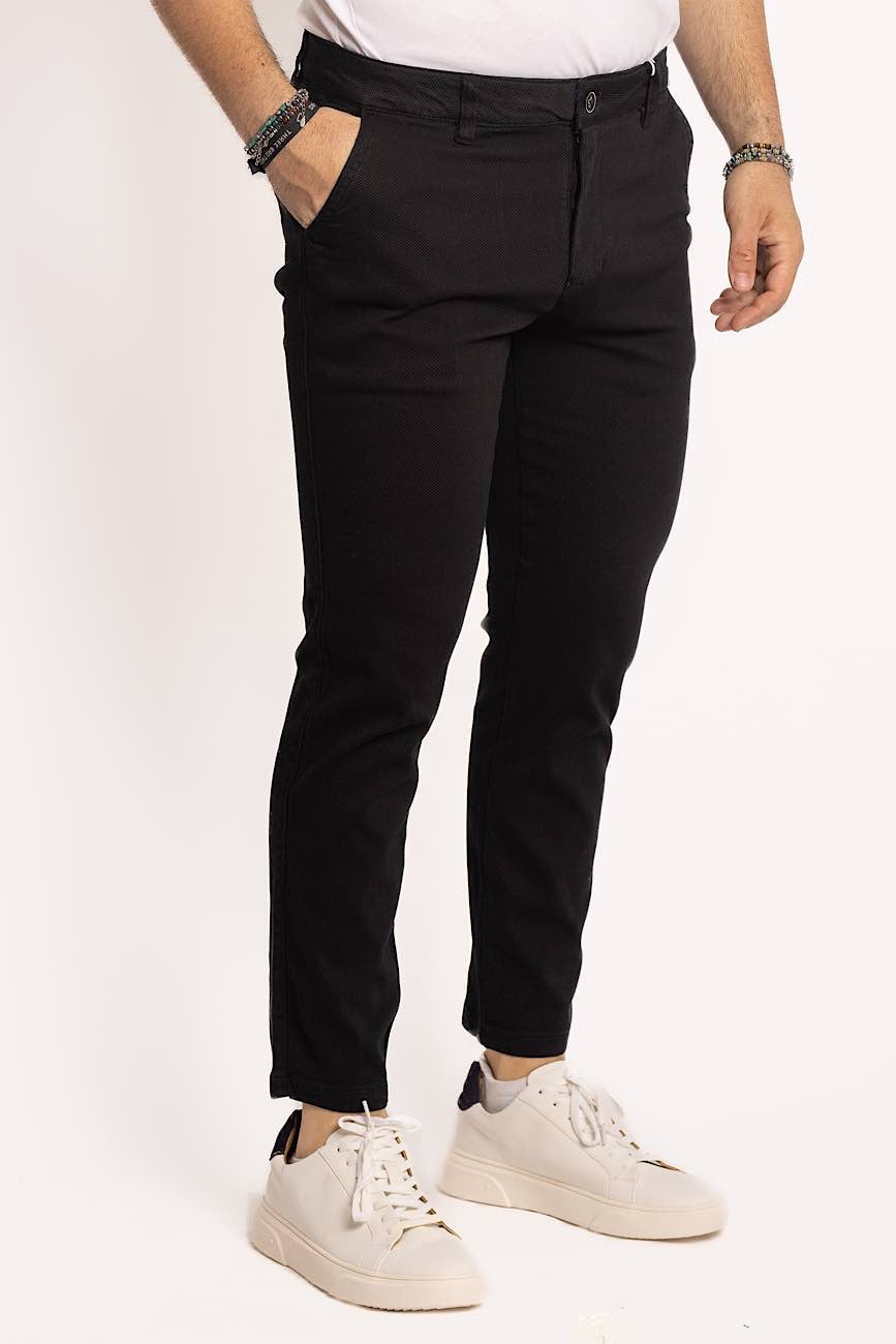 Pantalon Capri Piquet | Noir 1