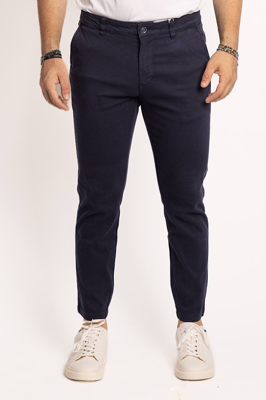 Pantalon Capri Piquet | Bleu 2