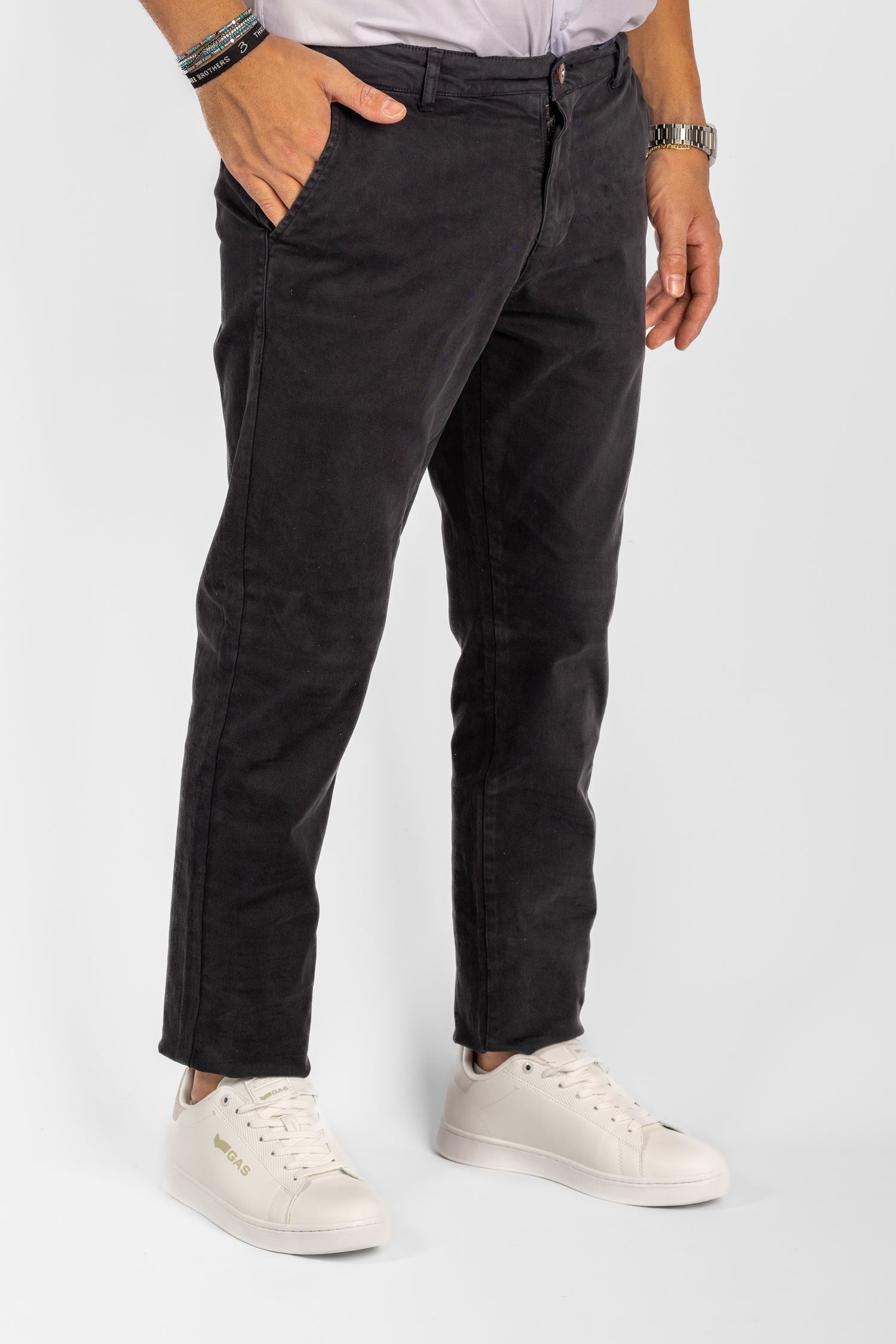 Pantalone Basic Semi Slim 2 per €40 | 3302 Grigio Scuro