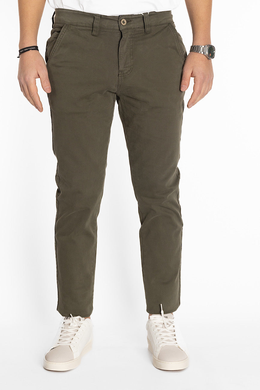 Basic Semi Slim Trousers 007 | 2 for €40 | Green