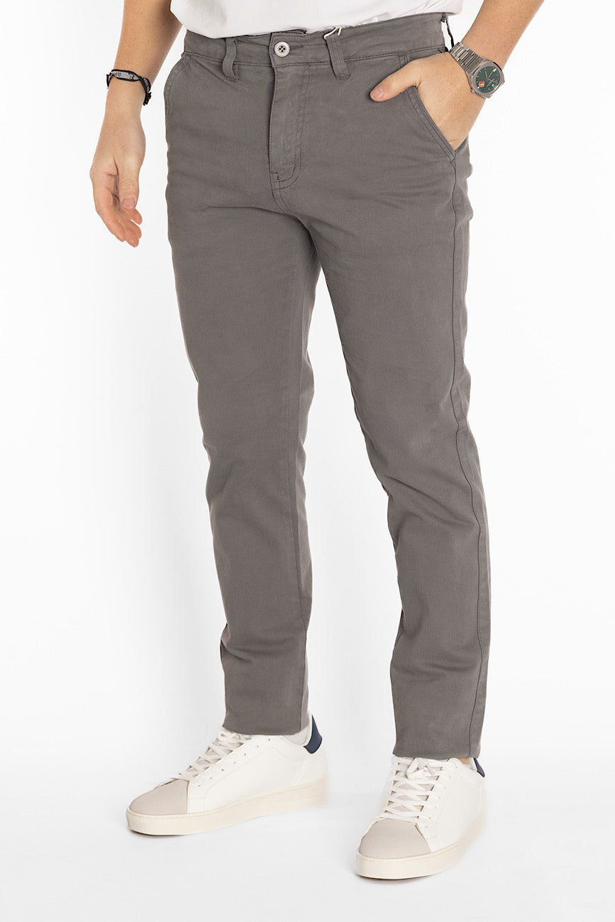 Basic Semi Slim Trousers 007 | 2 for €40 | Grey