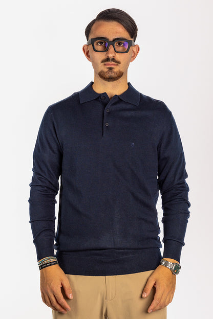 Polo Pullover Misto Lana 2 per €40 | Blu 20