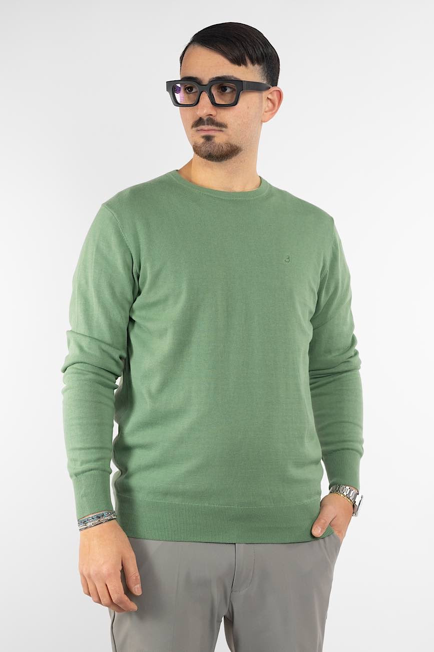 100% Cotton Crewneck Sweater | 2 for €40 | Green 32