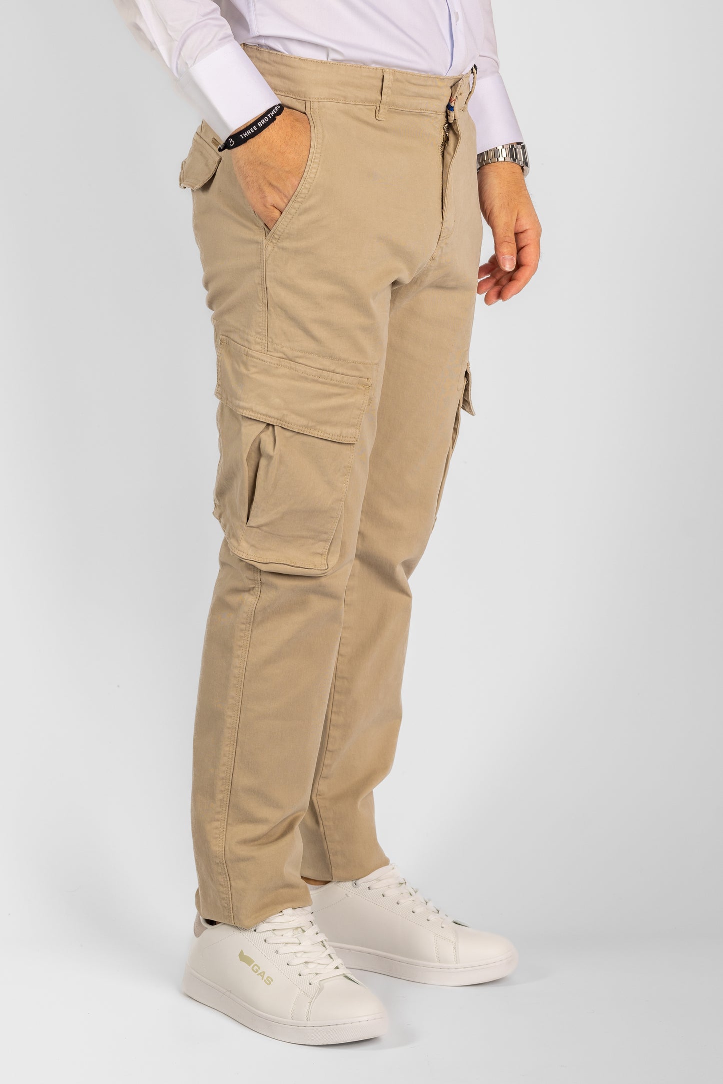 Semi Slim Cargo Pants | <tc>"€20 discount on the second"</tc> | Beige