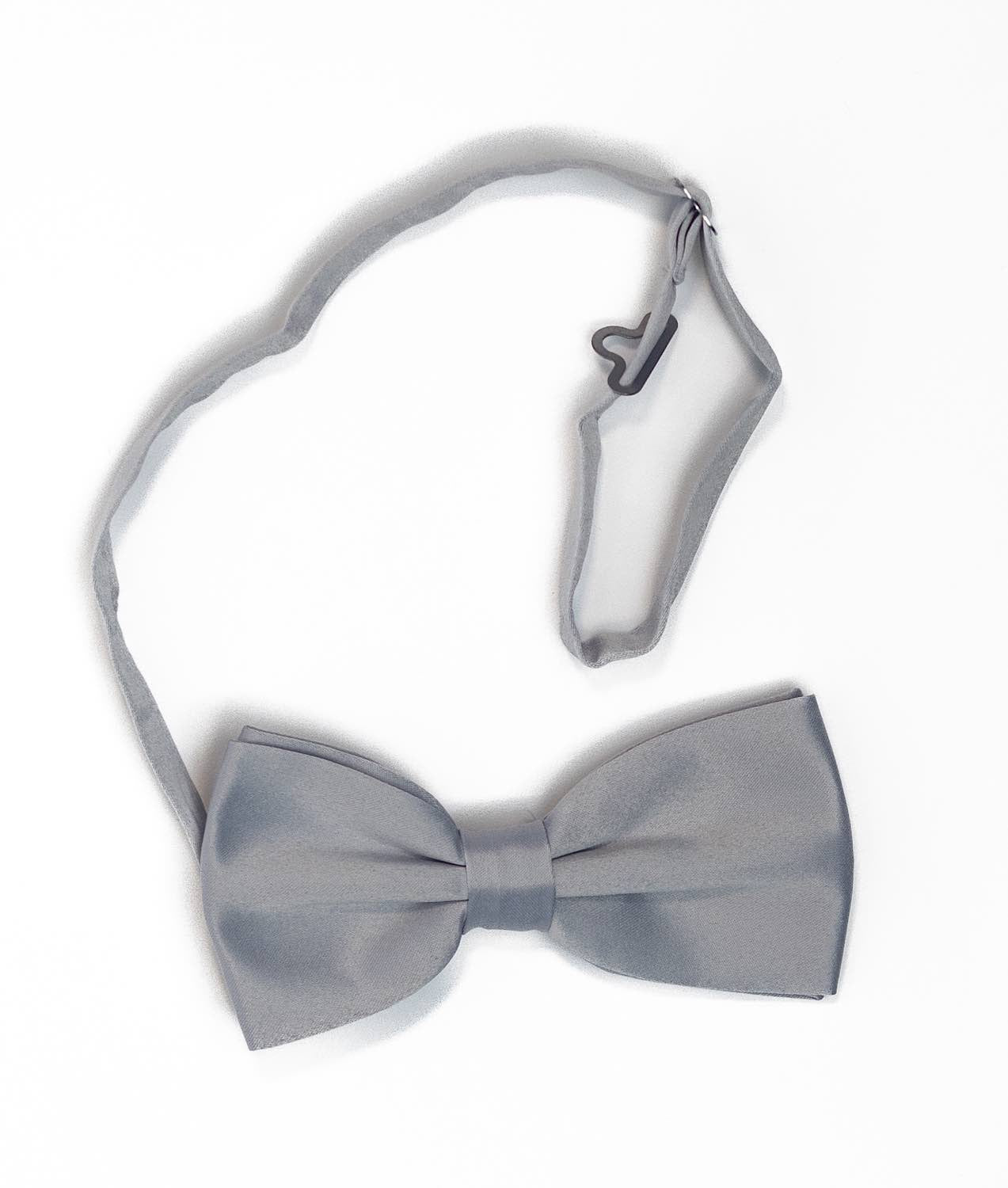 Solid Color Bow Tie | Silver