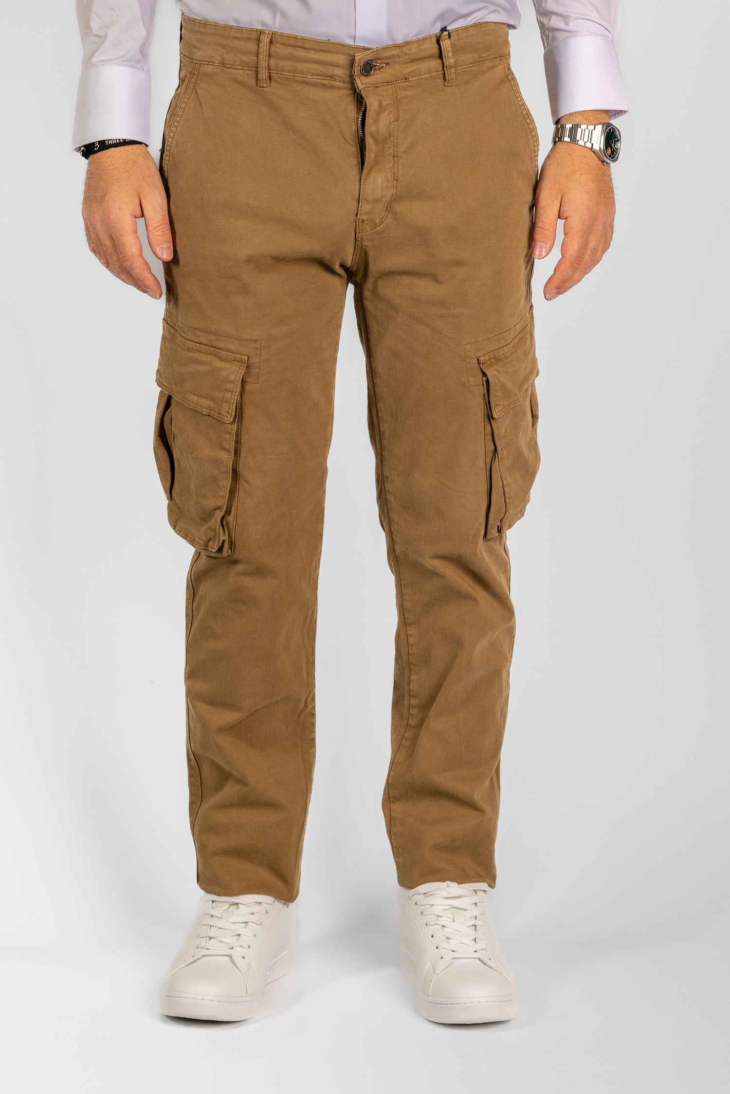 Pantalon cargo semi-mince | 2 pour 40€ | Tabac