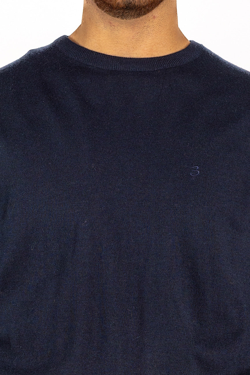 Wool Blend Crew Neck Sweater<tc>"€20 discount on the second"</tc> | Blue 20