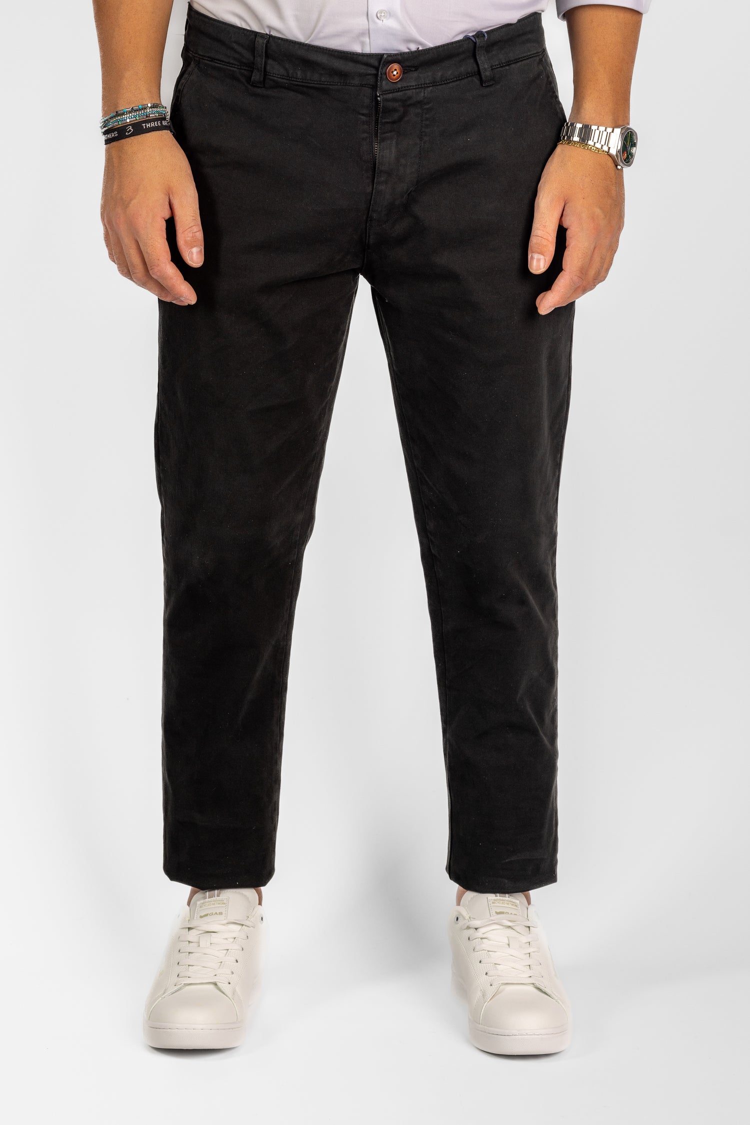 Pantalone Basic Semi Slim 2 per €40 | 3302 Nero