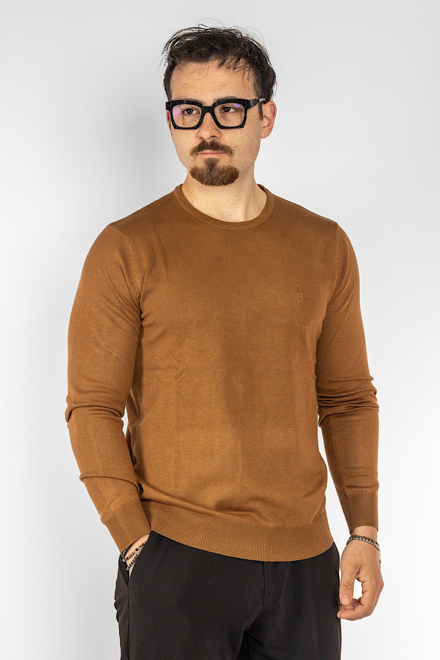 Crewneck Sweater | 2 + 1 Free | Caramel