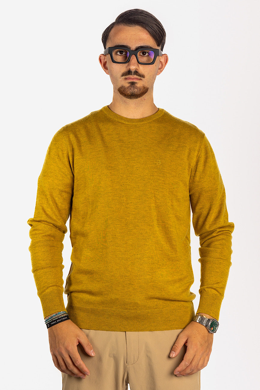 Pullover Girocollo Misto Lana 2 per €40 | Senape 34