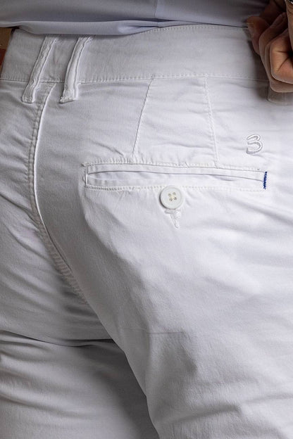 Pantalón Básico Semi Slim BR001 <tc>"€20 de descuento en el segundo"</tc> | Blanco