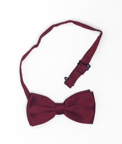 Solid Color Bow Tie | Bordeaux