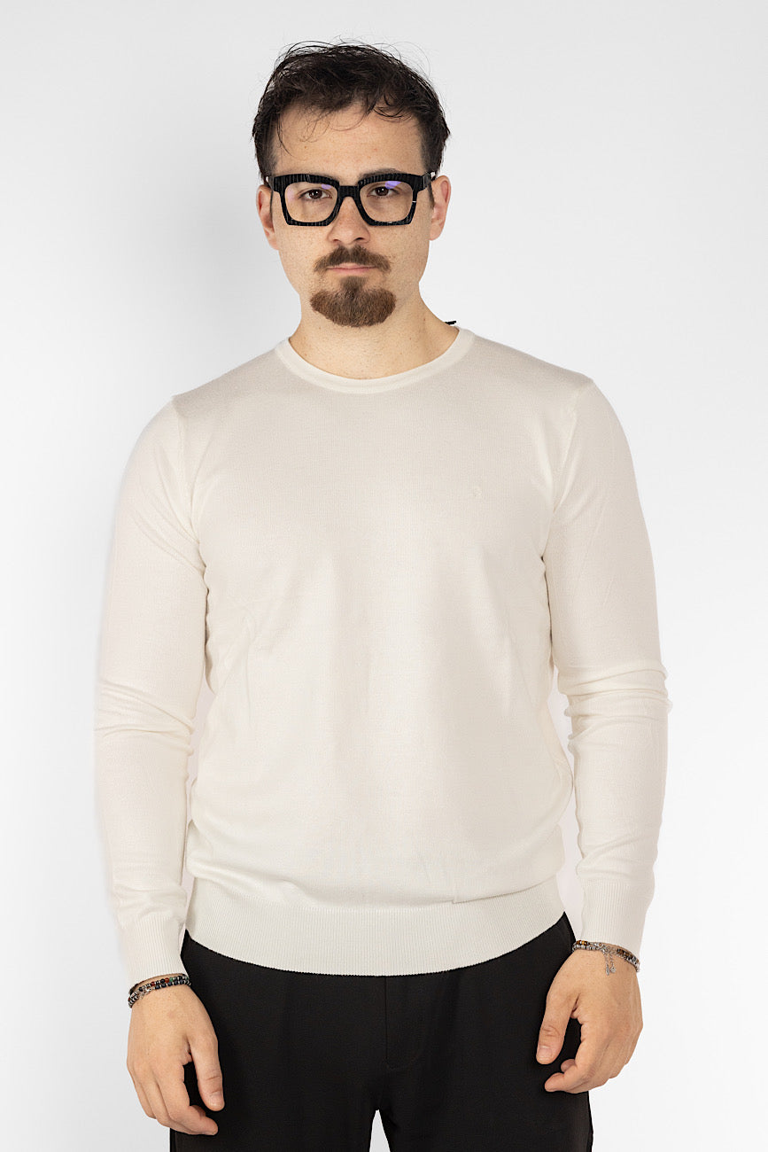 Pullover Girocollo | 2 + 1 Gratis | Bianco