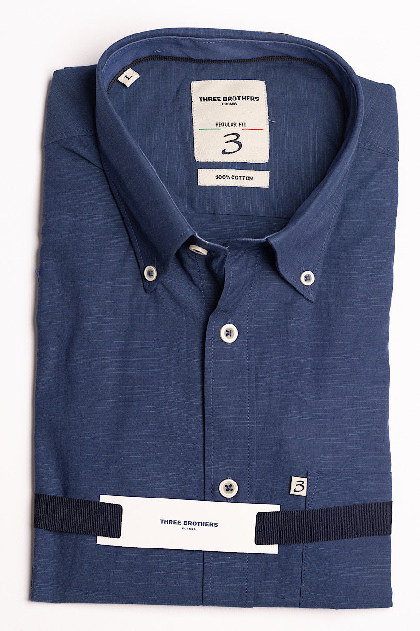 Cobalt Blue Regular Fit Shirt