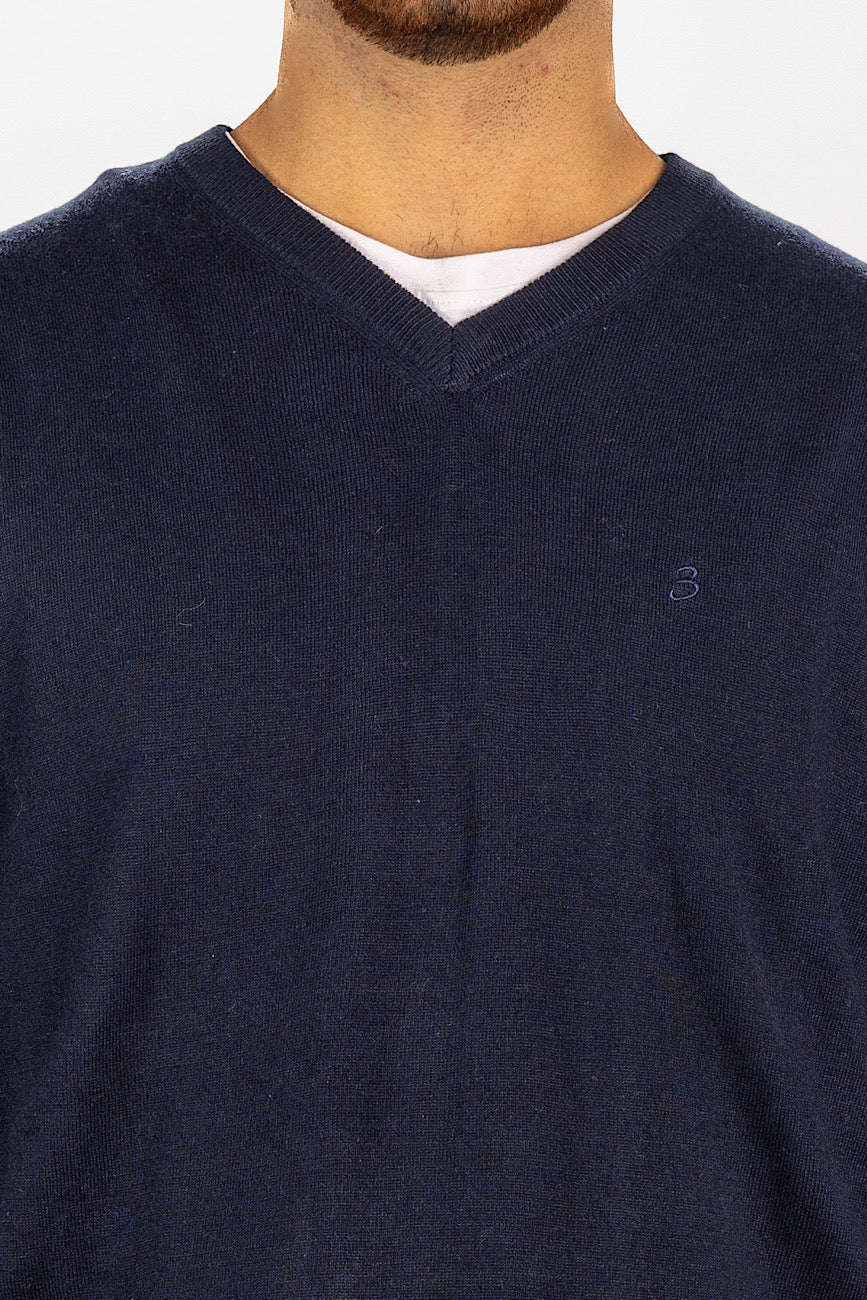 Pullover aus Wollmischung mit V-Ausschnitt <tc>"€20 Rabatt auf dem zweiten"</tc> | Blau 20