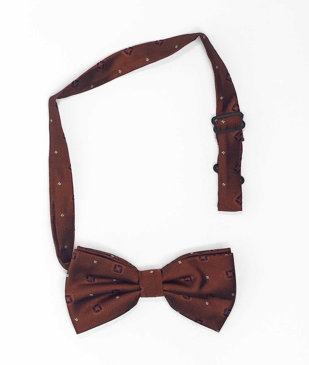 Rust Bow Tie | White Fantasy