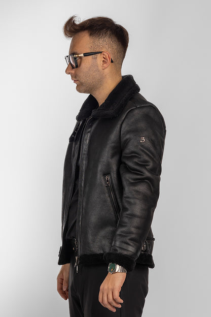 Montone Ecologico Modello Aviator | Nero