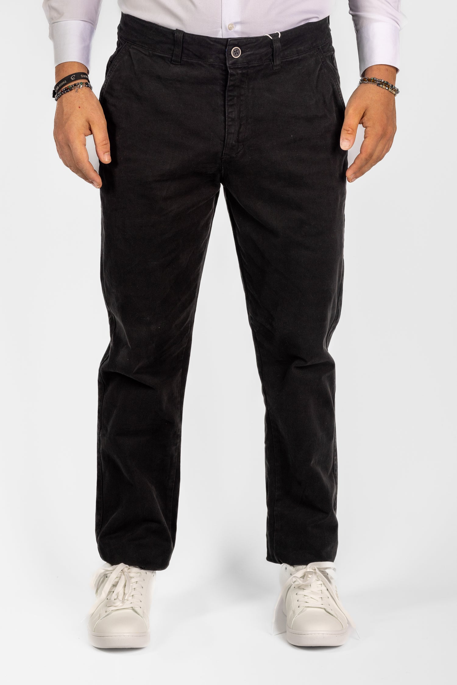 Pantalone Basic Regular Gamba Morbida 2 per €40 | BR002 Nero