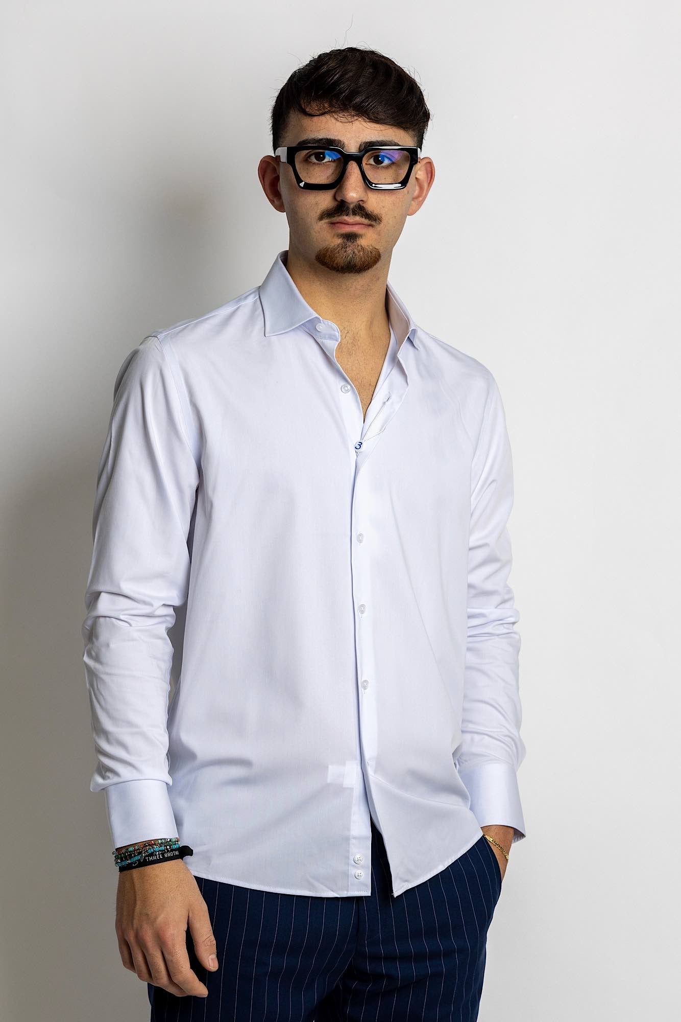 Slim No Iron Shirt | White