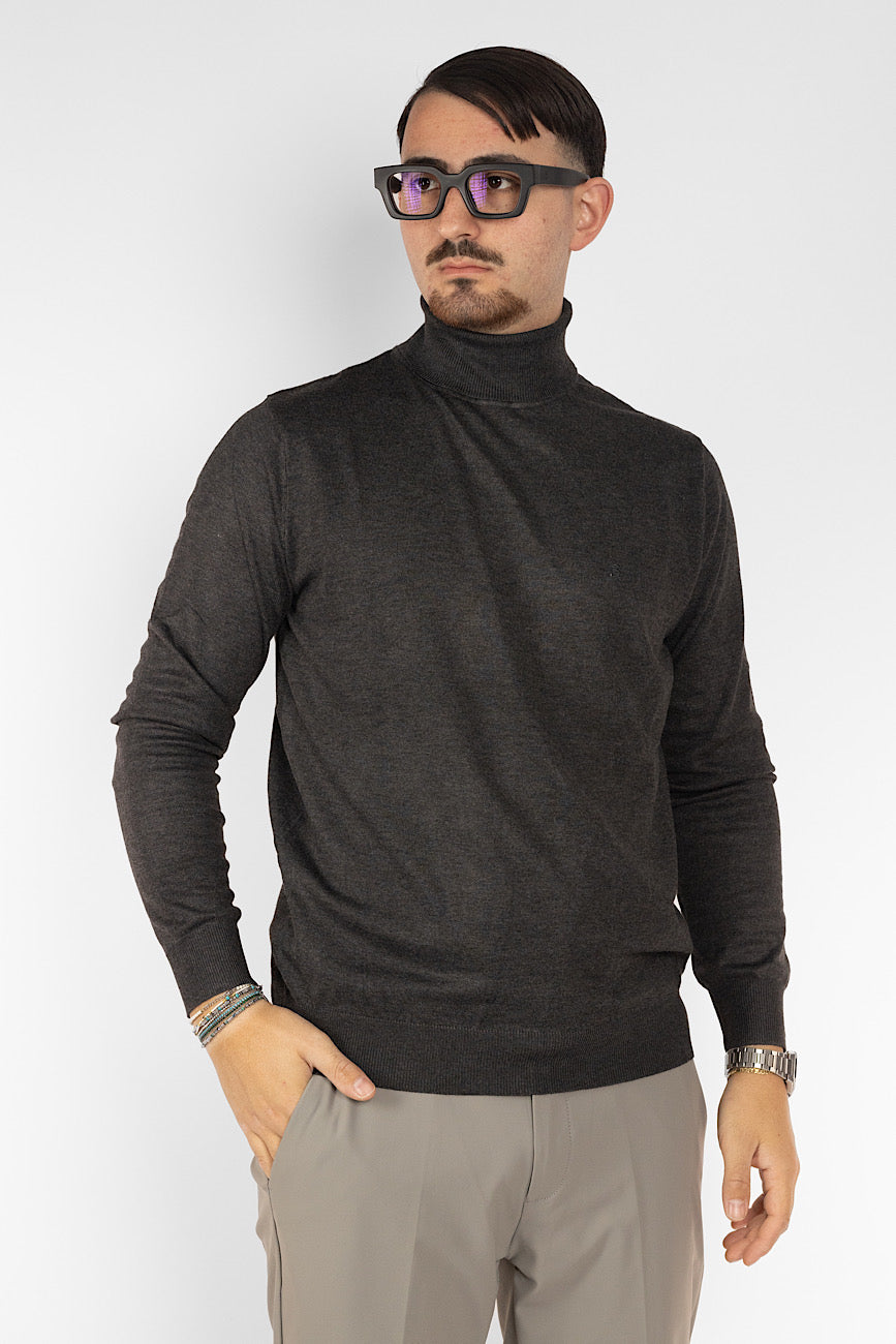 Pullover Collo Alto | 2 + 1 Gratis | Grigio Scuro