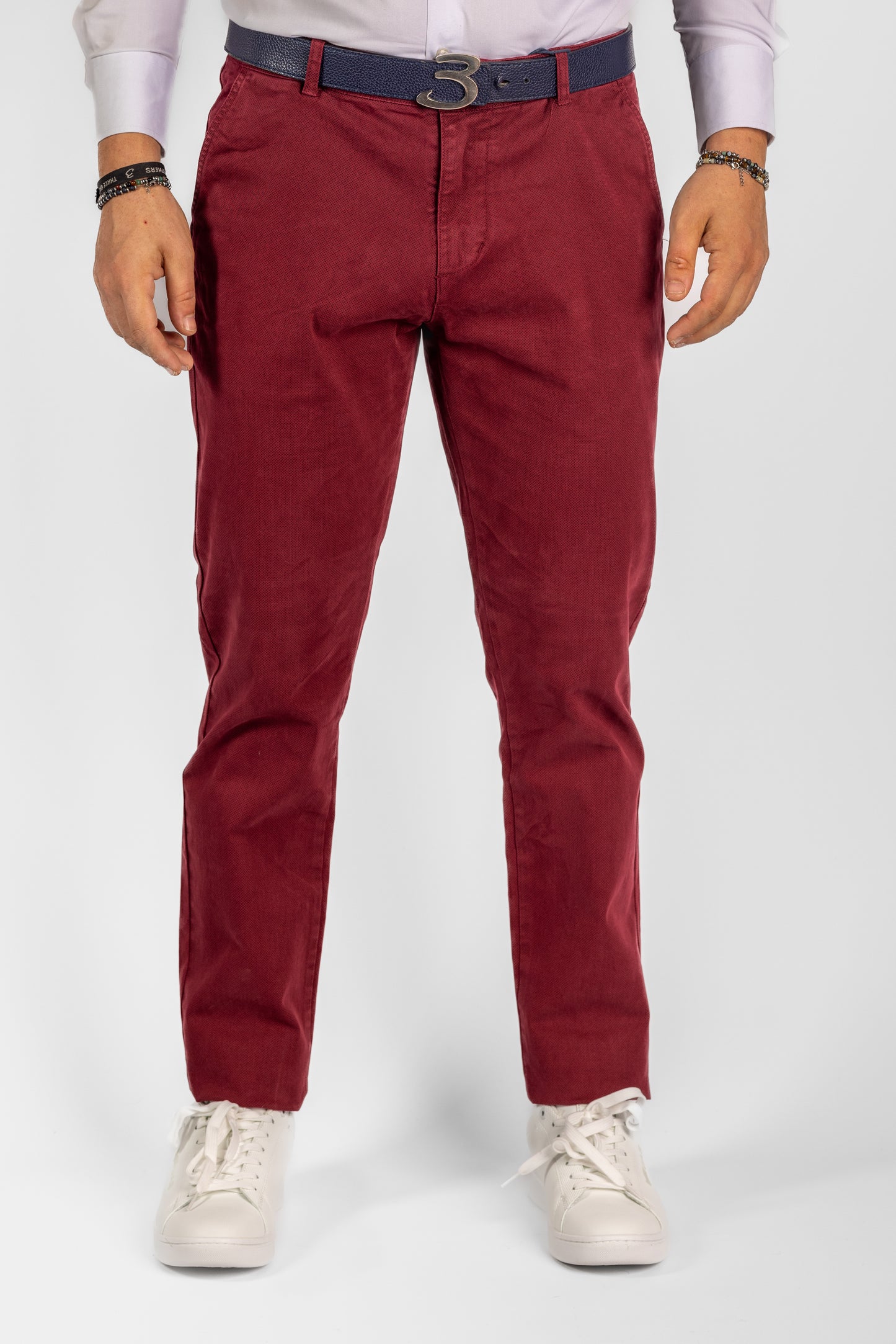 Pantalone Micro Fantasia Semi Slim 2 per €40 | 3301 Bordeaux