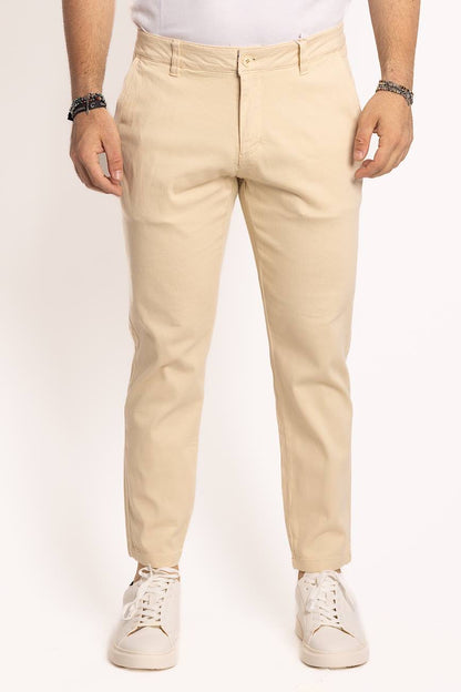 Pantalone Piquet Capri | Beige 5