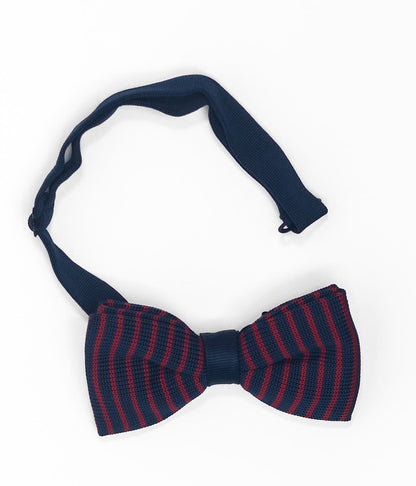 Blue Bow Tie | Red lines