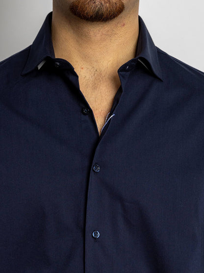 Slim No Iron Shirt | Blue