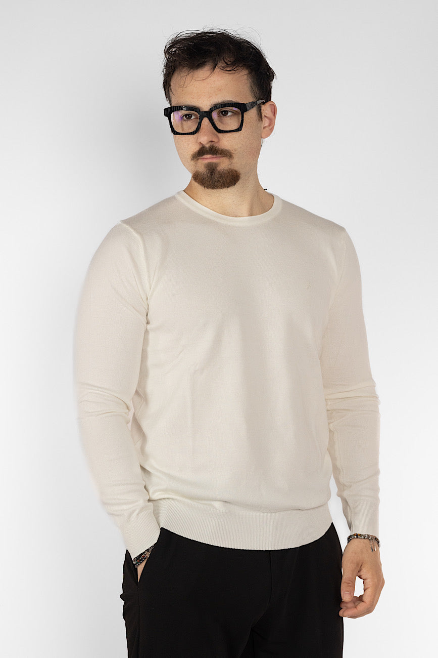 Pullover Girocollo | 2 + 1 Gratis | Bianco