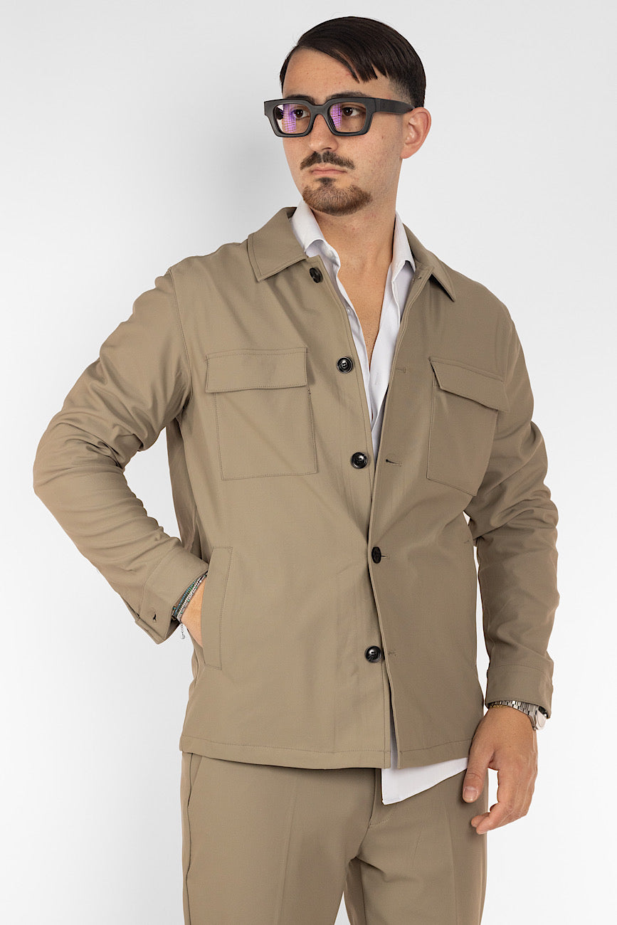 Active Overshirt Unlined Jacket | Dove Grey