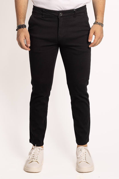 Pantalón capri piqué | negro 1