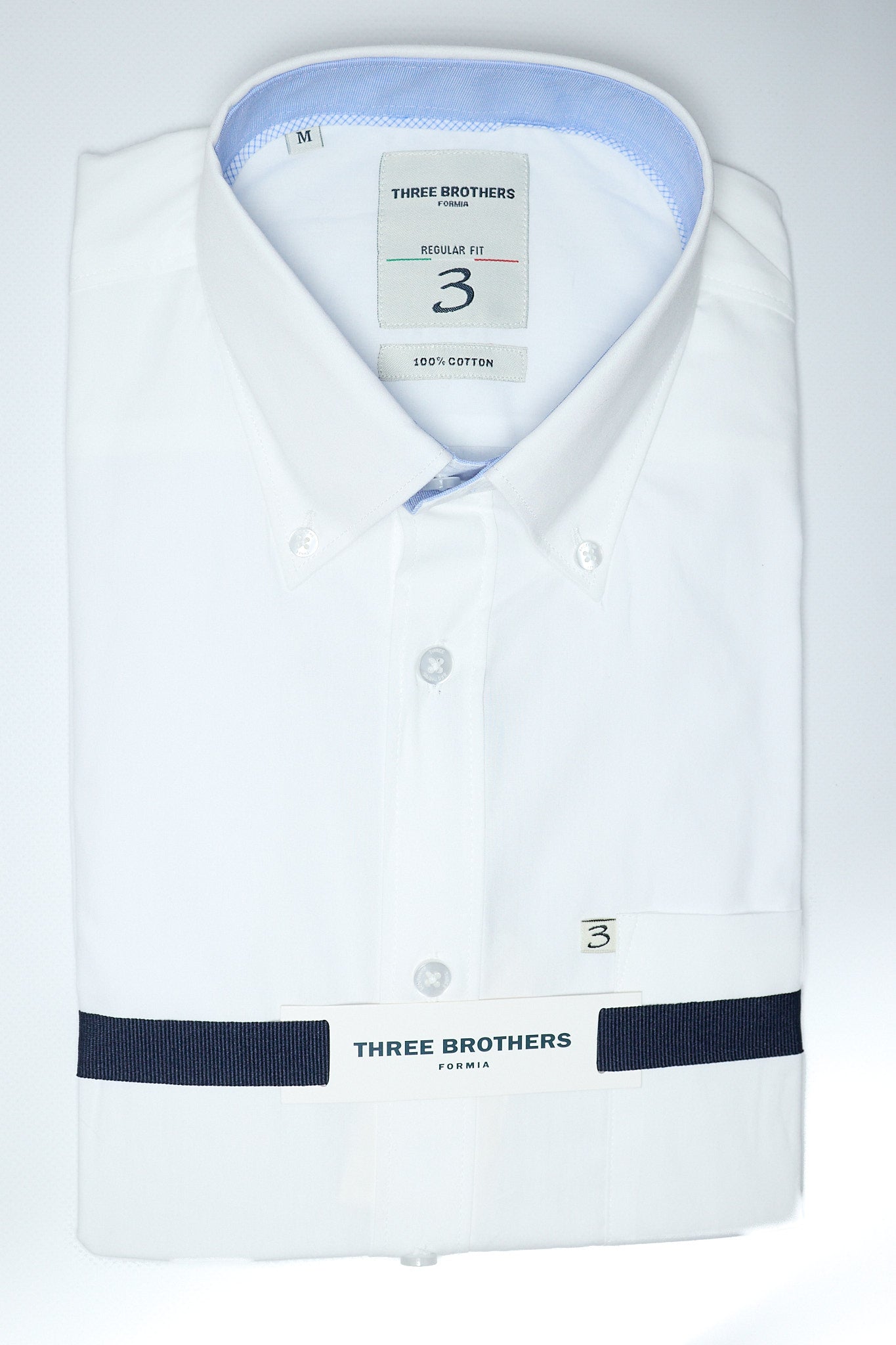 Camicia Button Down Regular Tinta Unita | Bianca 01