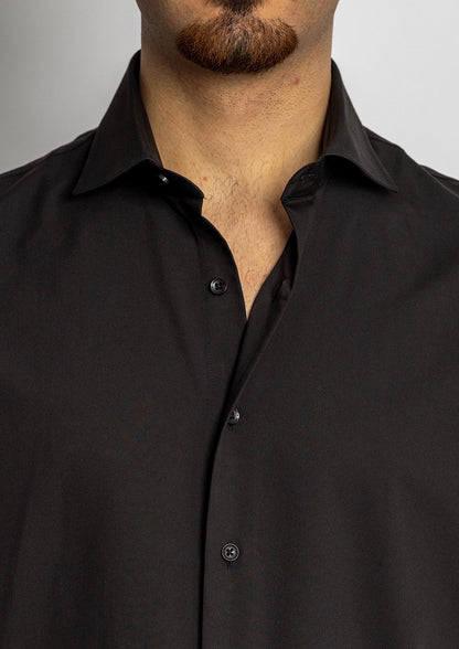 Slim No Iron Shirt | Black