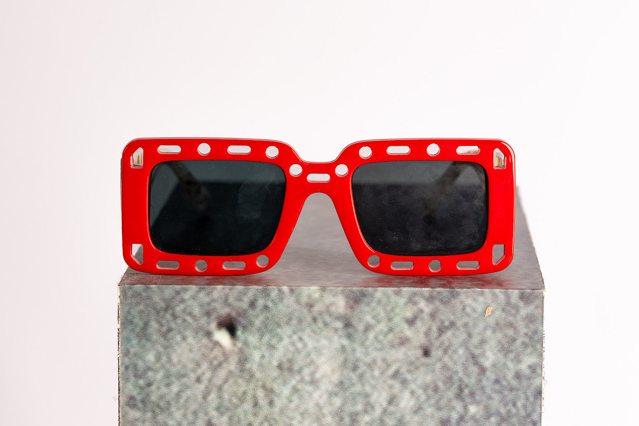 Lunettes de soleil blanches | Rouge