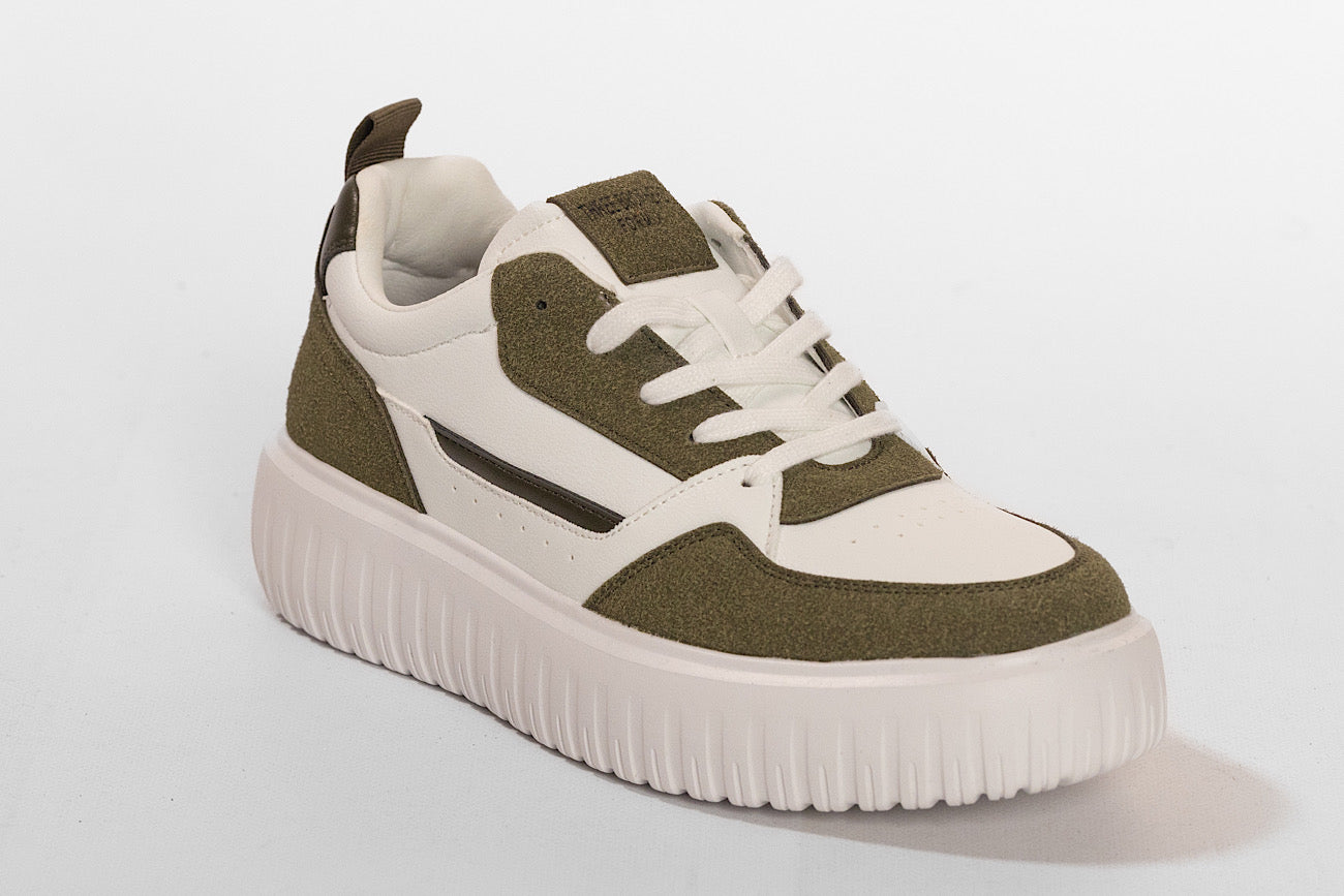 White Para High Sneaker | Green