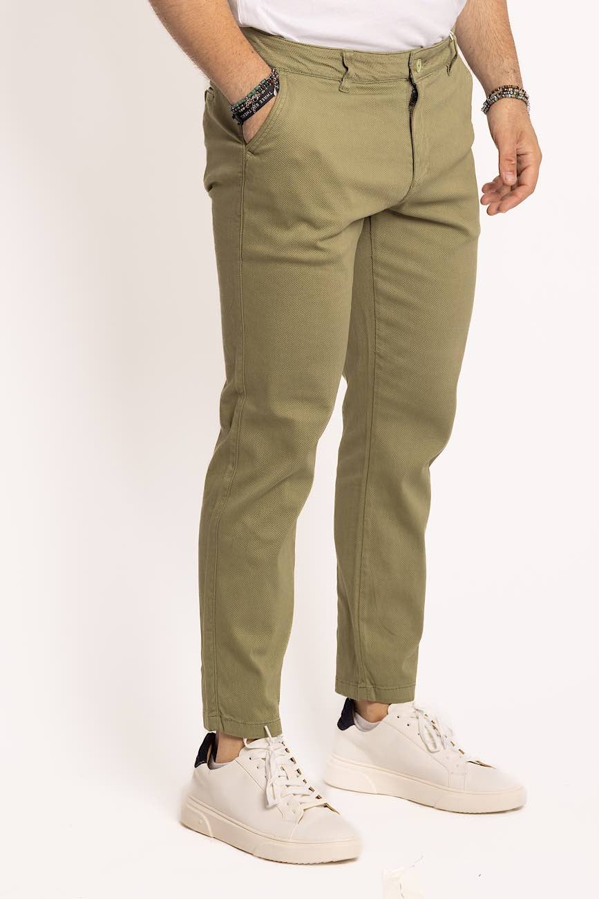 Pantalon Capri Piquet | Vert 4