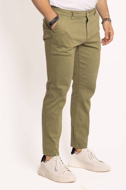 Piquet Capri trousers | Green 4