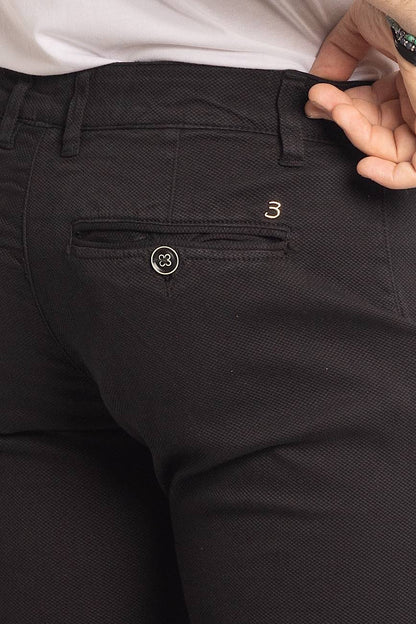 Pantalone Piquet Capri | Nero 1