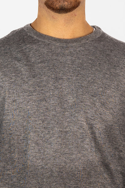 Wool Blend Crew Neck Sweater<tc>"€20 discount on the second"</tc> | Grey 06