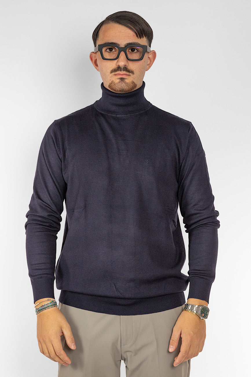 High Neck Sweater | 2 + 1 Free | Blue