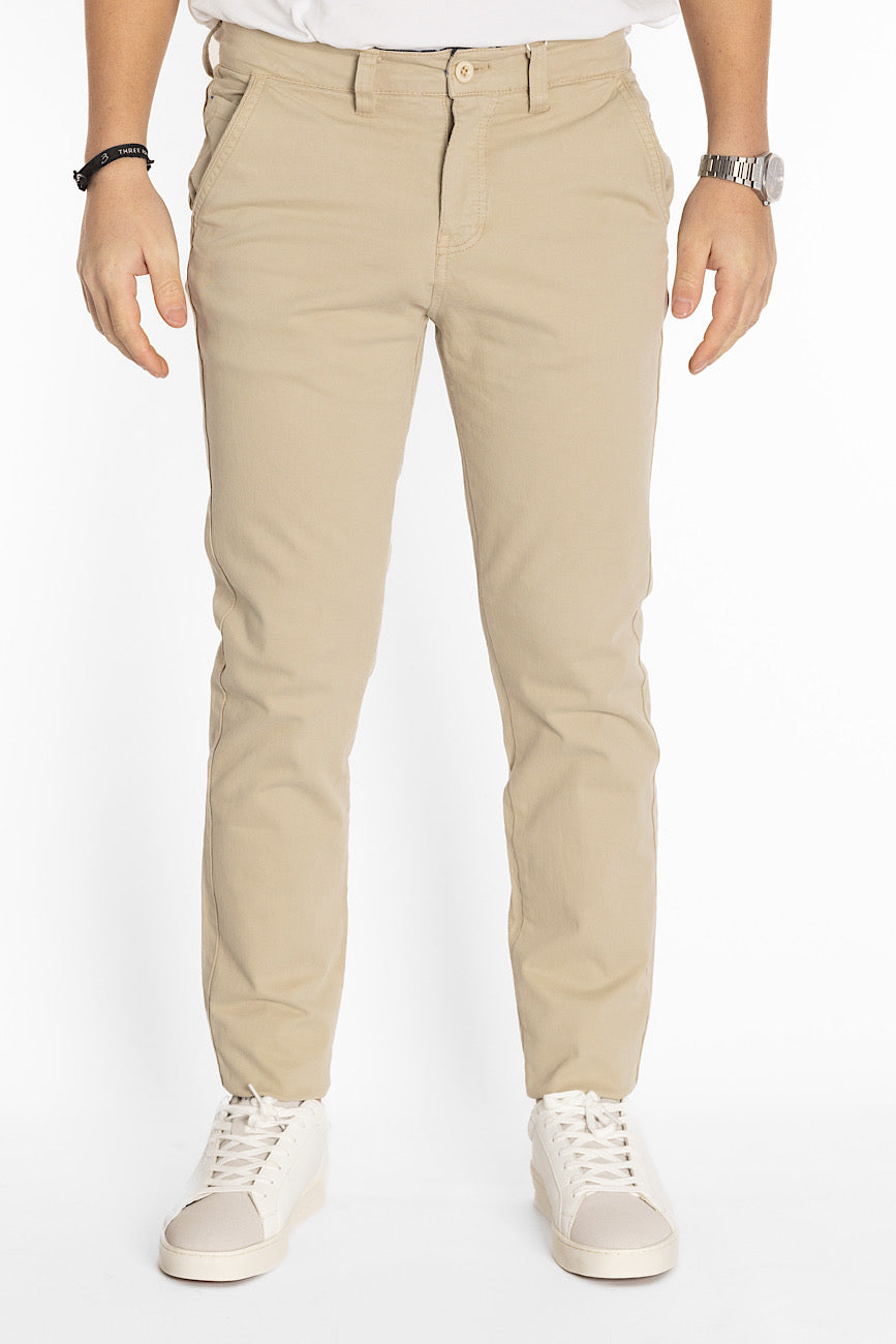 Pantalone Basic Semi Slim 007 | 2 per €40 | Beige