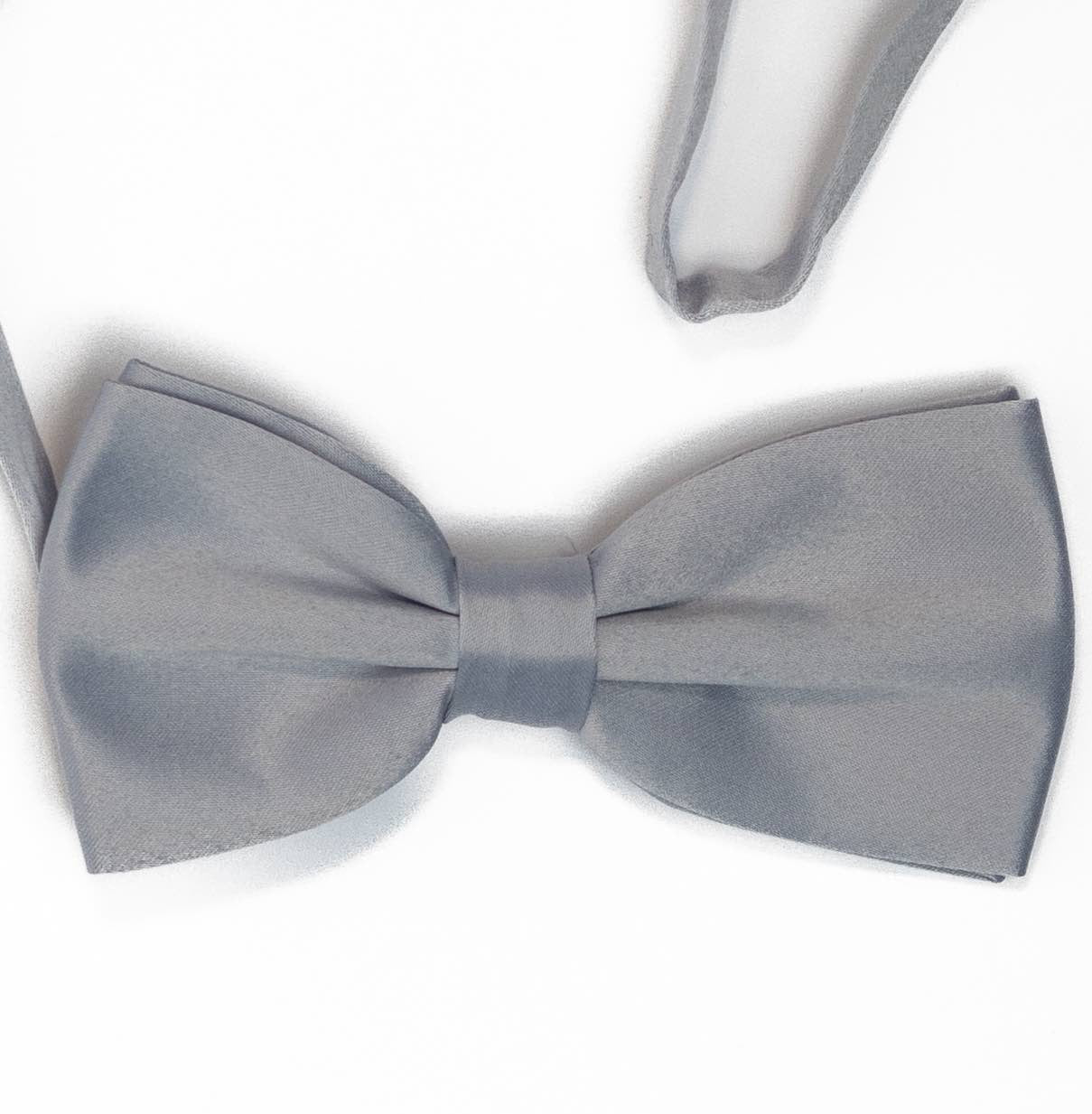 Solid Color Bow Tie | Silver