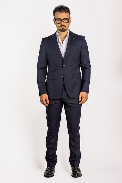 Basic Two Button Suit | Dark Blue