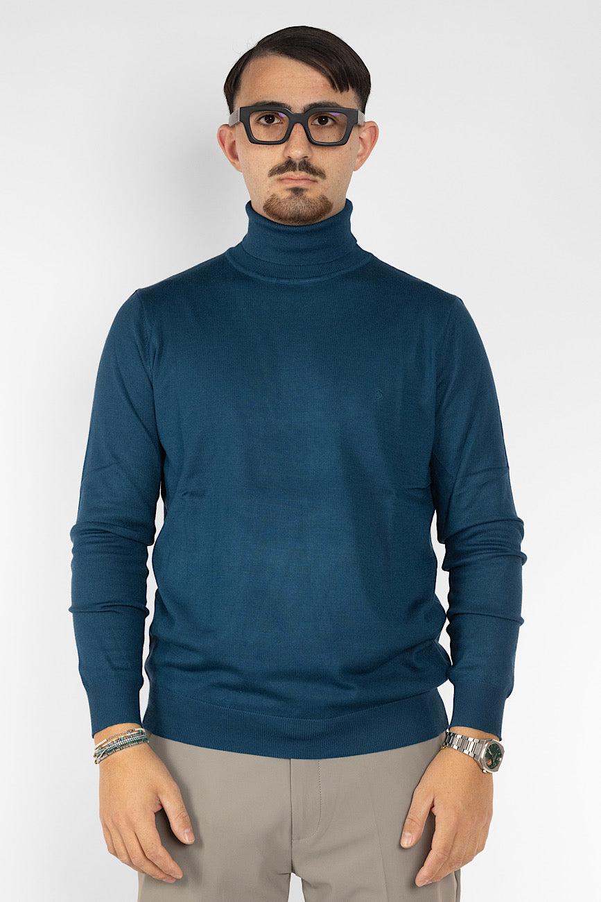 Pullover Collo Alto | 2 + 1 Gratis | Petrolio