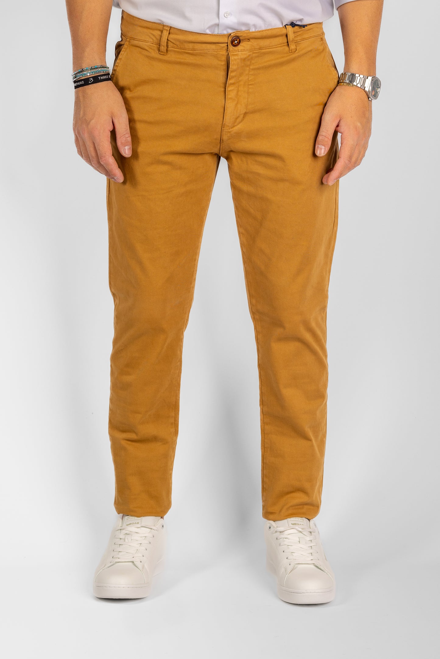 Pantalone Basic Semi Slim 2 per €40 | 3302 Senape