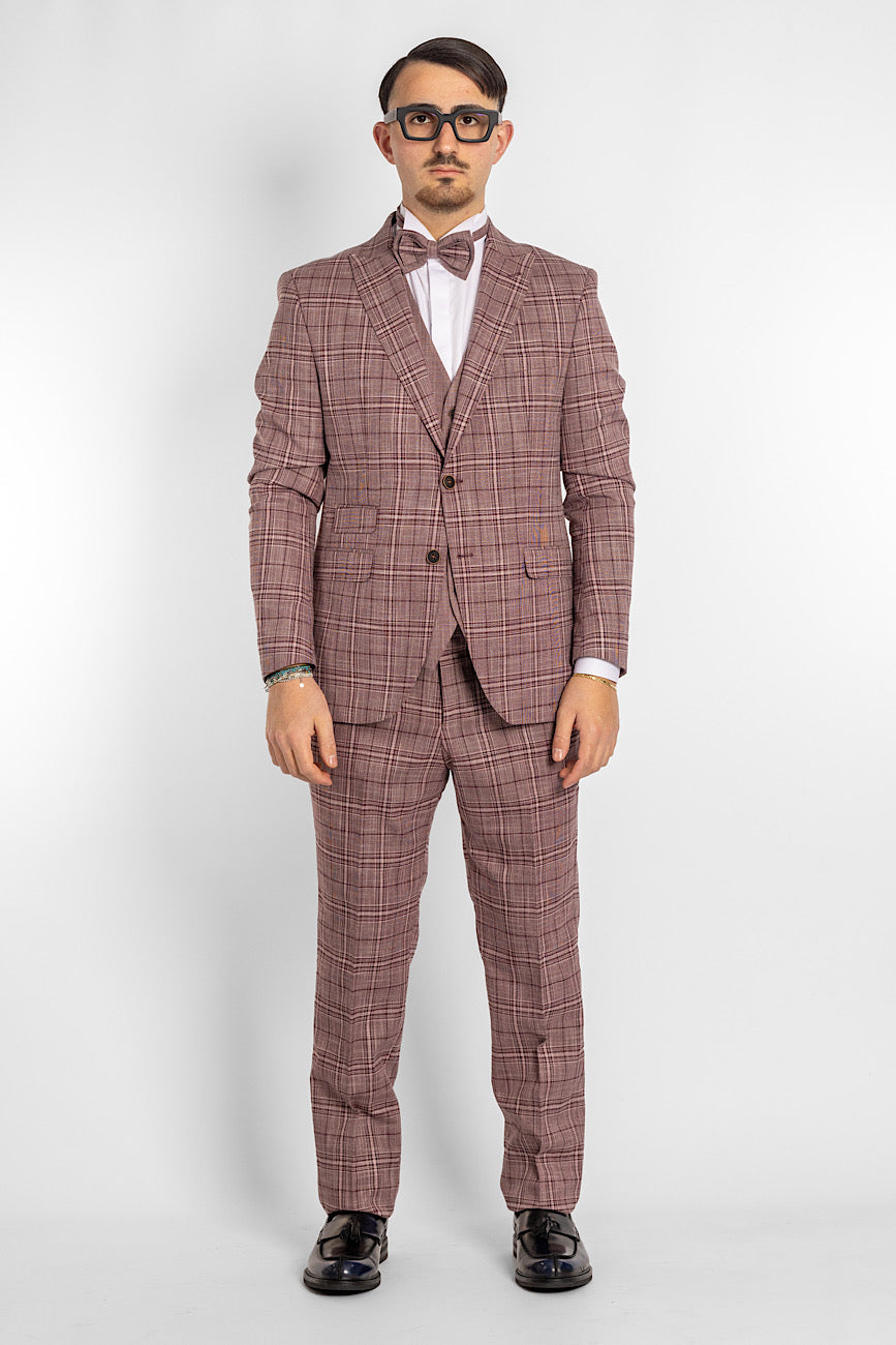 Prince of Wales suit 106 | Bordeaux