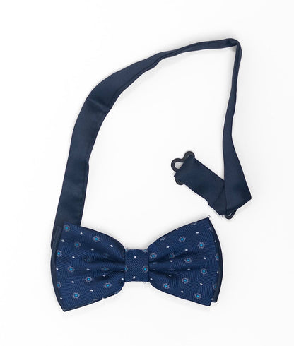 Light Blue Bow Tie | Blue-Grey Pattern