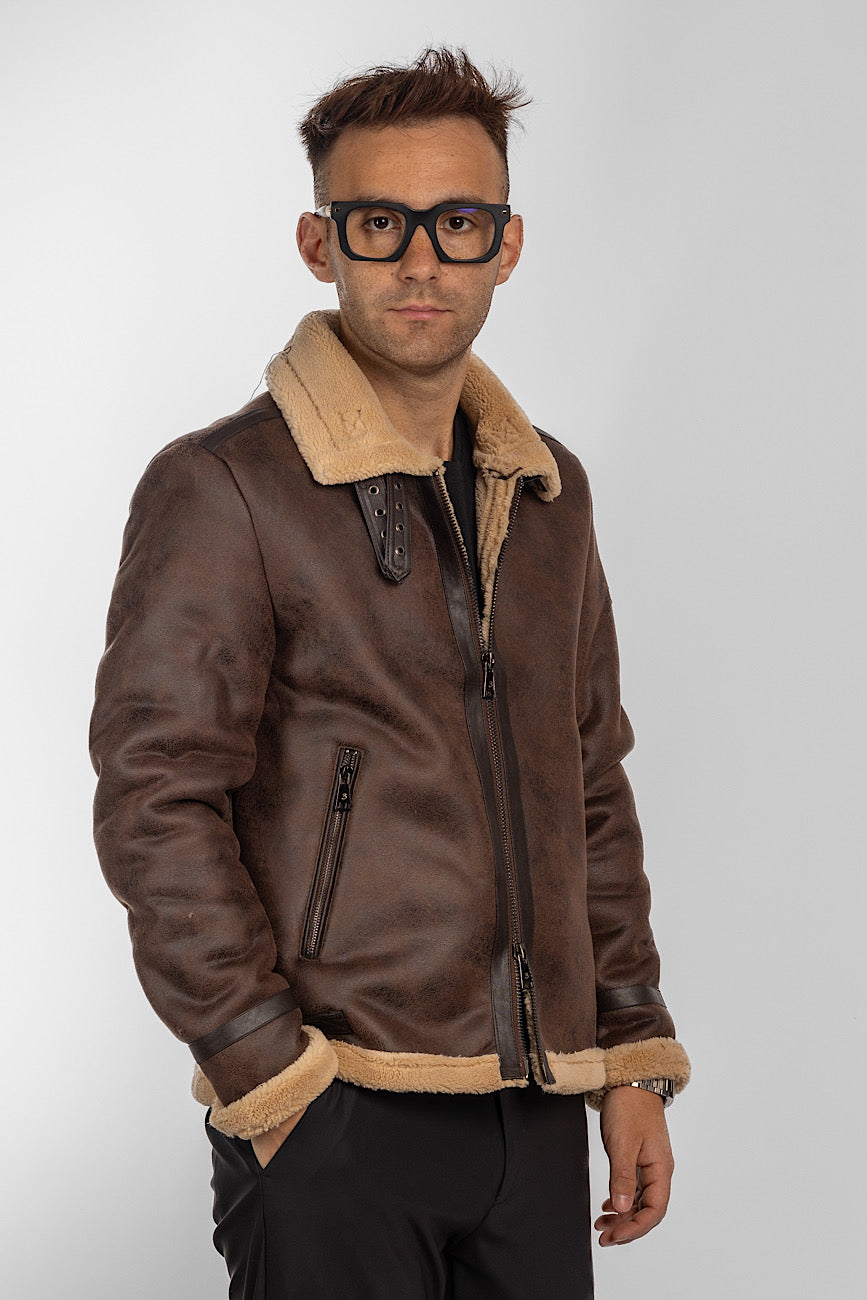 Ecological sheepskin Aviator model | Moro's Head