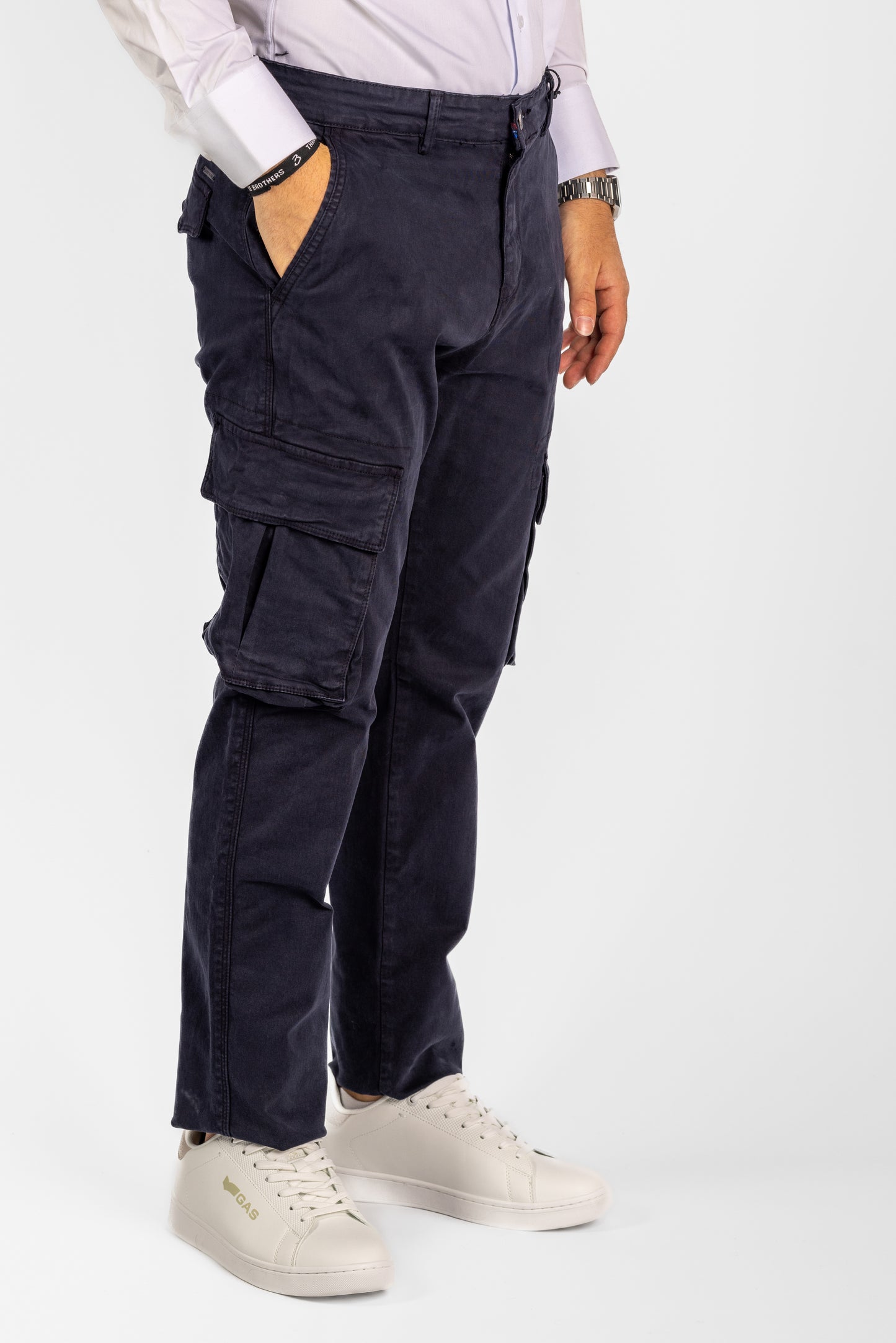 Semi Slim Cargo Pants | <tc>"€20 discount on the second"</tc> | Blue