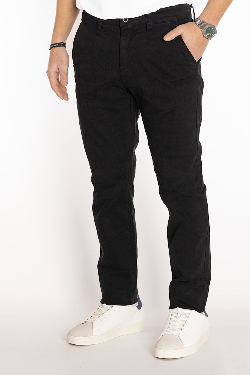 Basic Semi Slim Trousers 007 | 2 for €40 | Black